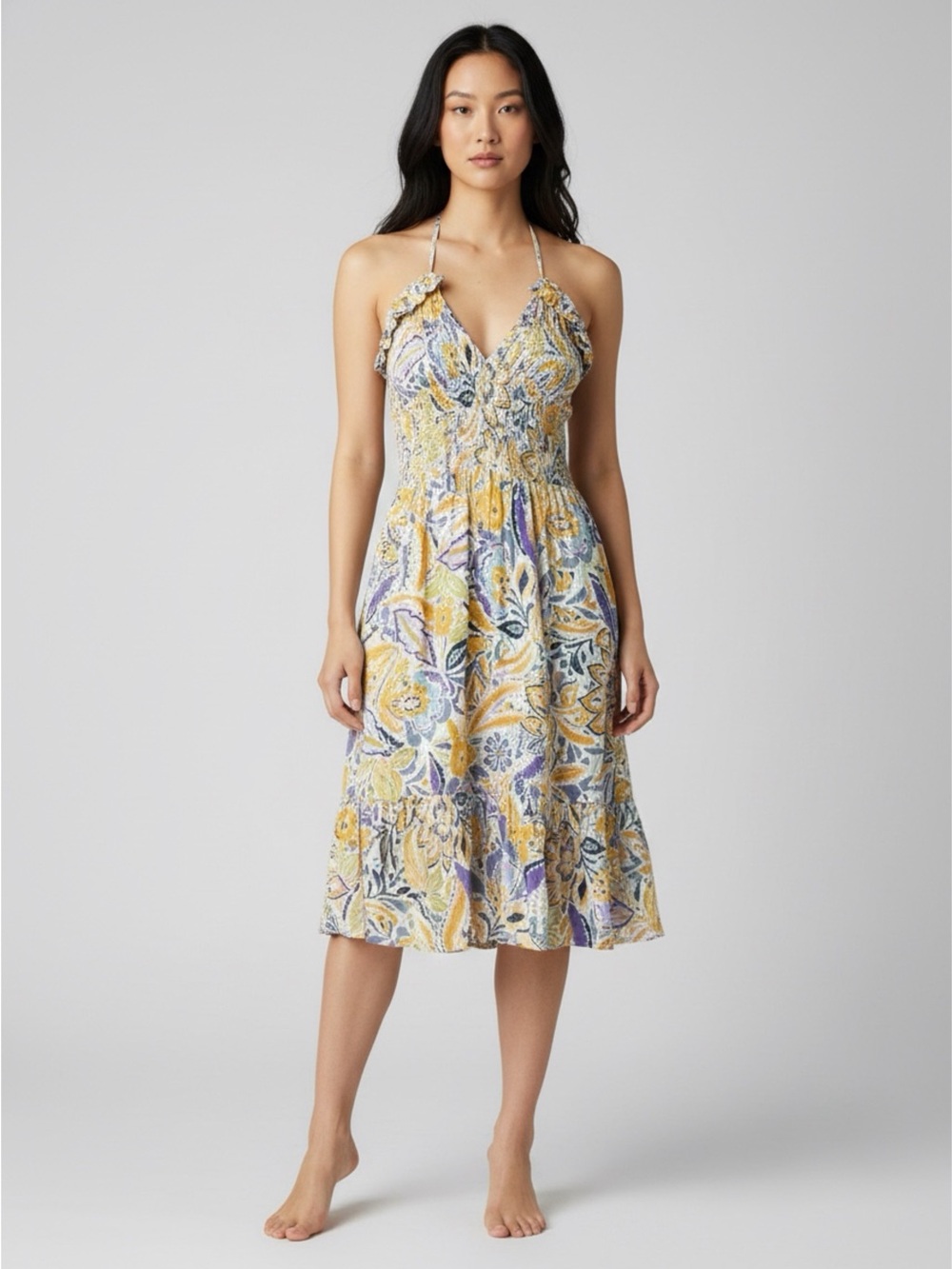 Women’s Floral Midi Summer Dress (S)